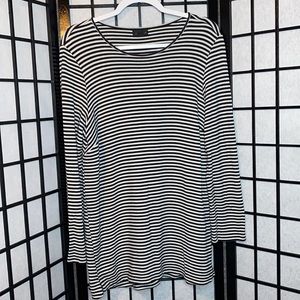 J. Jill STRIPED TUNIC TOP
